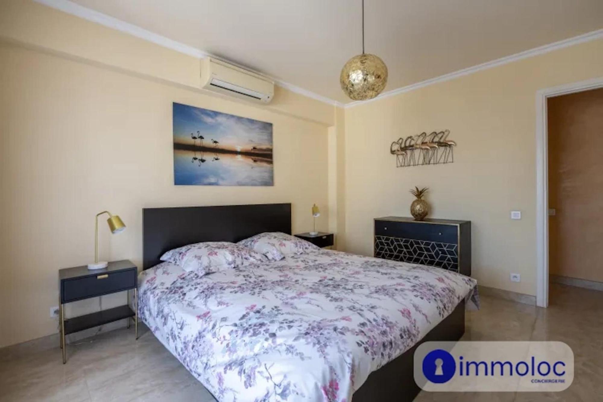 Air-Conditioned Apartment With Terrace Sea View Nice Exteriör bild