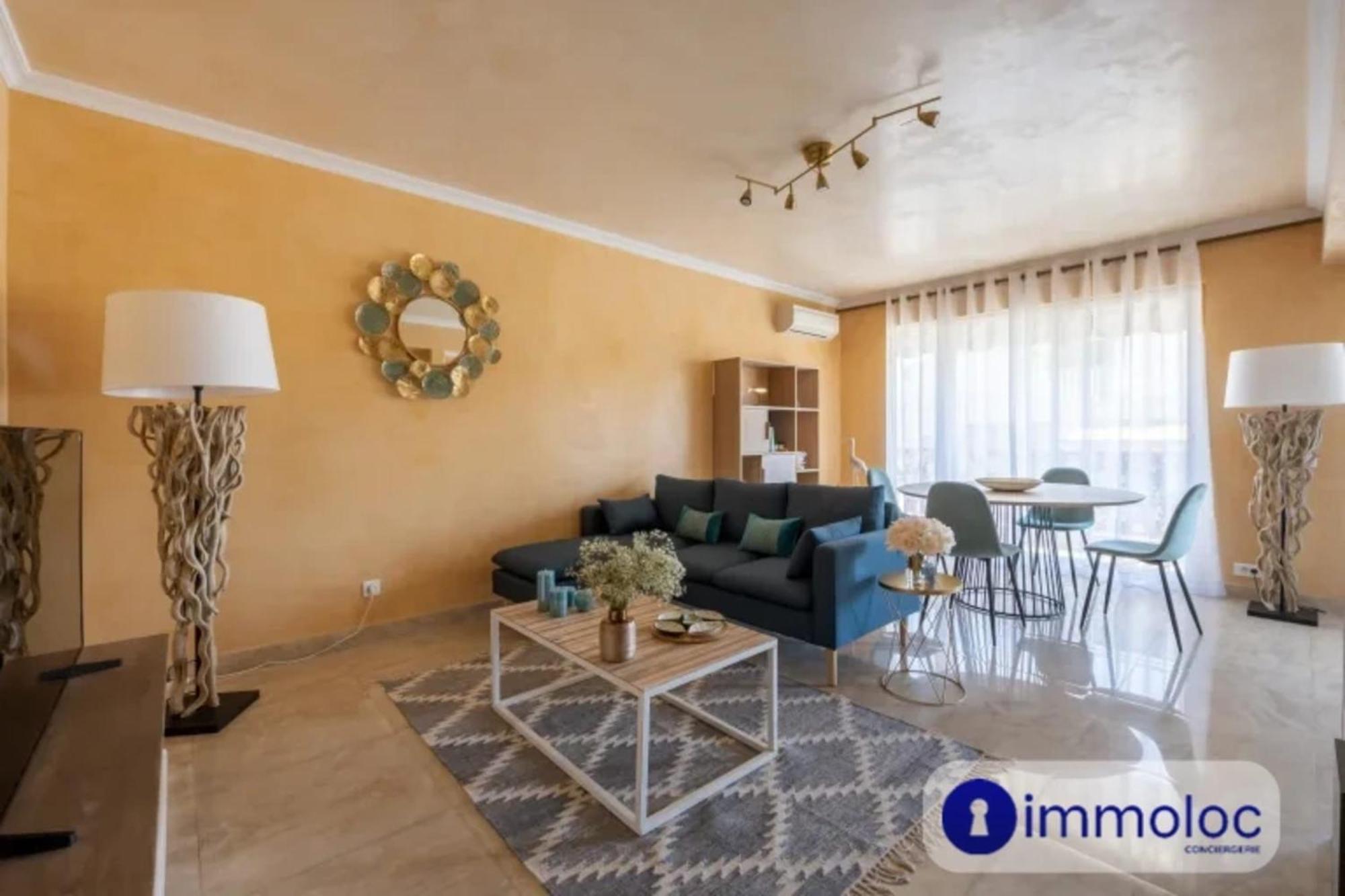 Air-Conditioned Apartment With Terrace Sea View Nice Exteriör bild