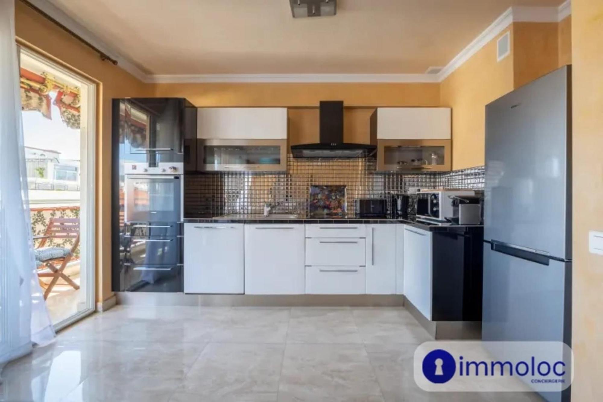 Air-Conditioned Apartment With Terrace Sea View Nice Exteriör bild