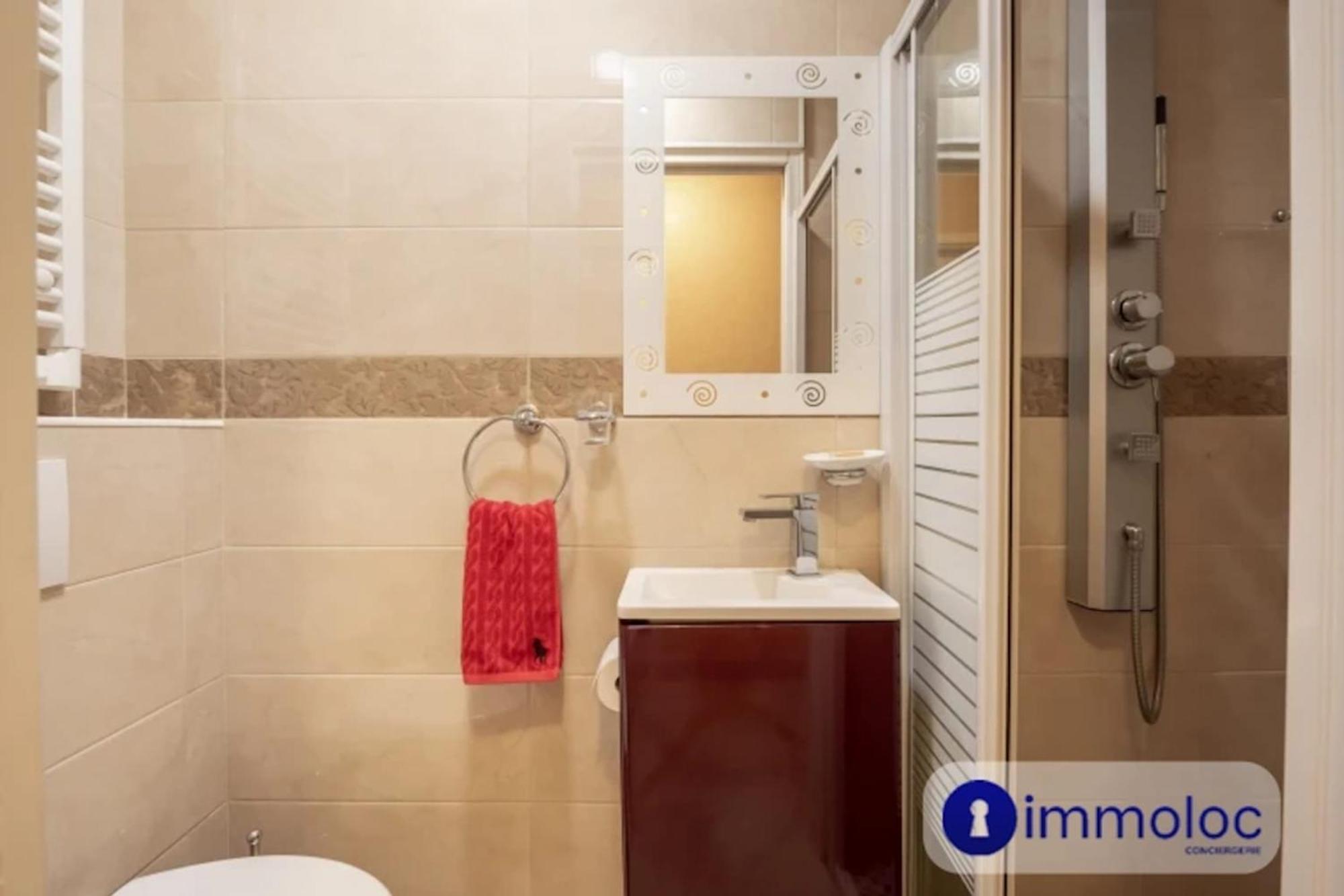 Air-Conditioned Apartment With Terrace Sea View Nice Exteriör bild