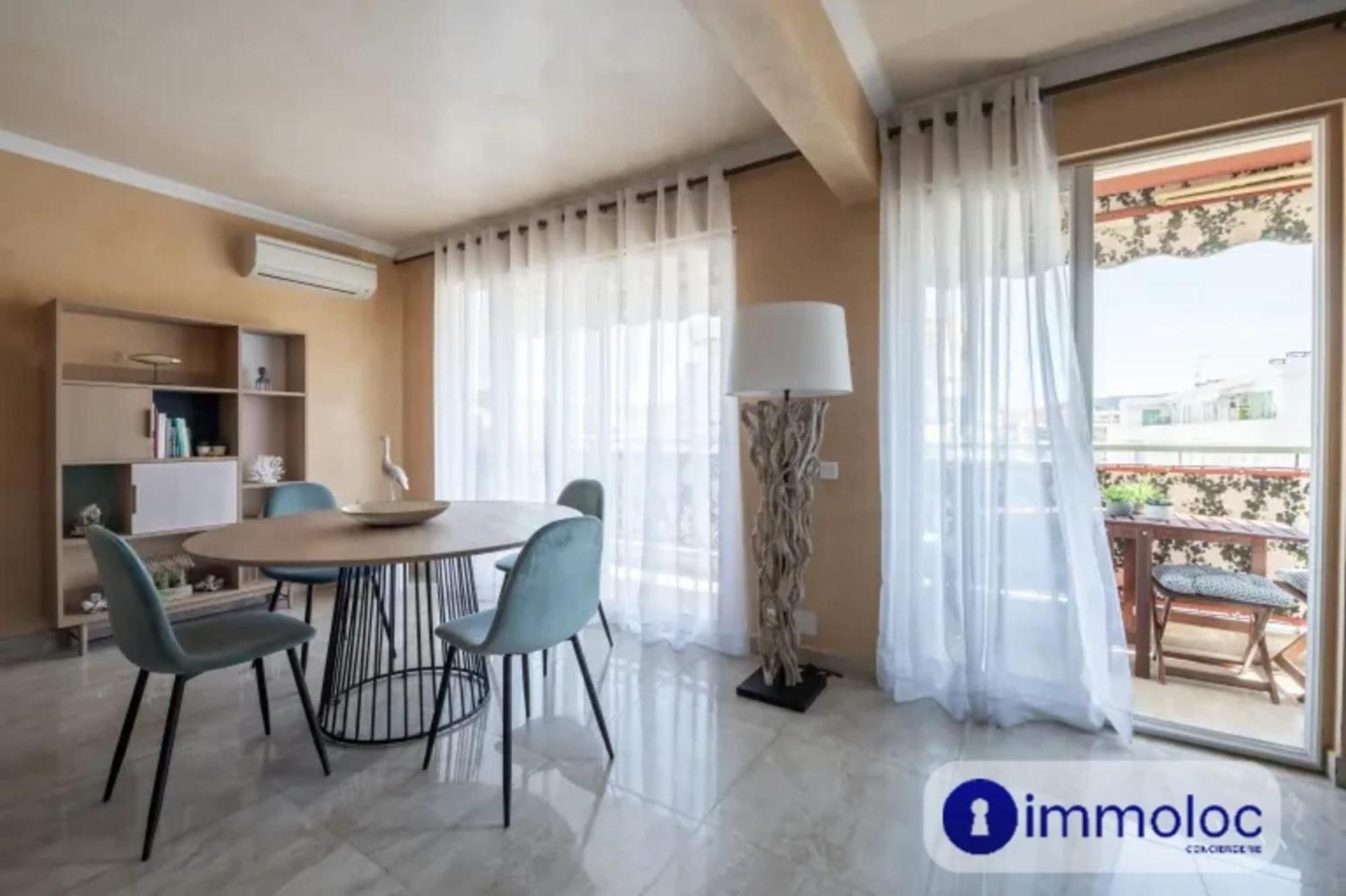 Air-Conditioned Apartment With Terrace Sea View Nice Exteriör bild