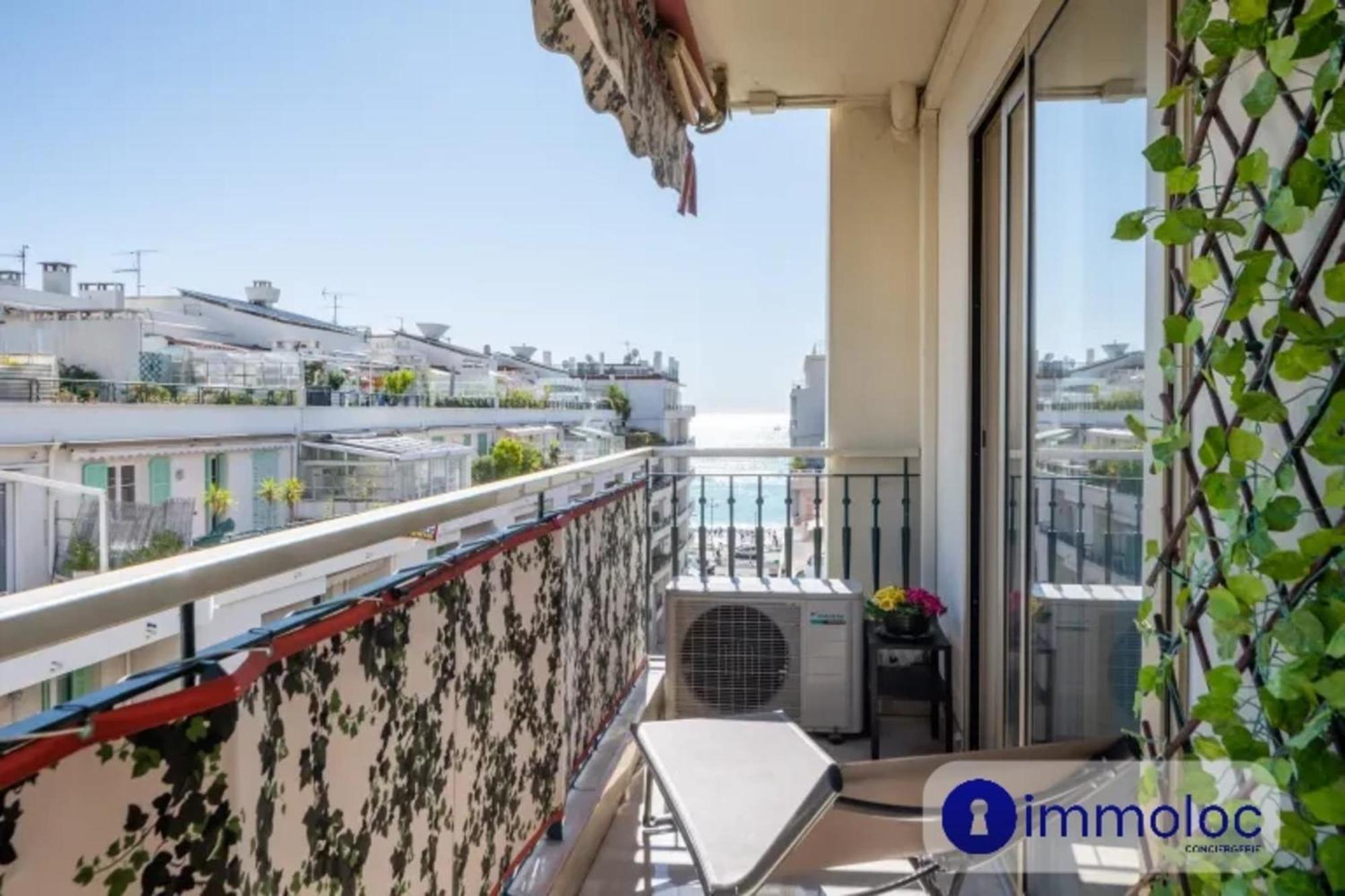 Air-Conditioned Apartment With Terrace Sea View Nice Exteriör bild
